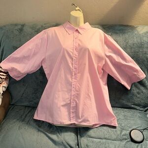 American Sweetheart XL light pink button down shirt💕